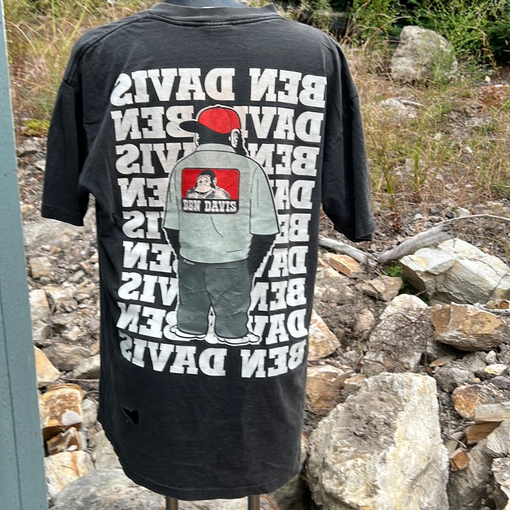 Ben Davis 1996 rare retro vintage classic graphic on both sides men’s t-shirt XL - Picture 6 of 12